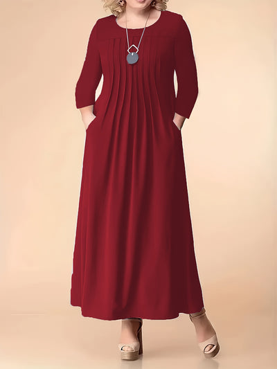Olivia | Pleated Maxi Dress
