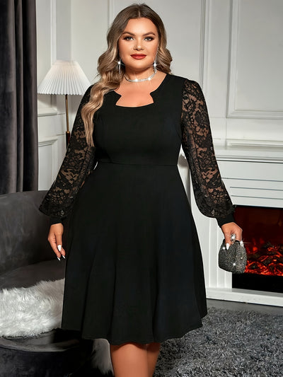 Callie | Lace Sleeve Dress